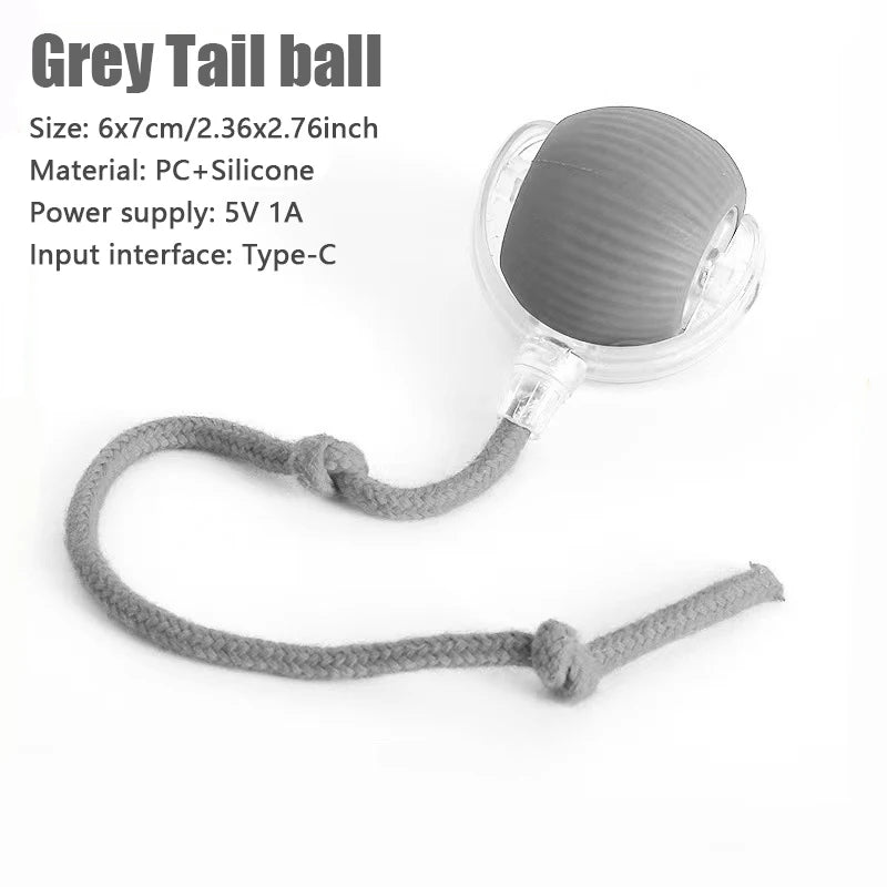 Smart interactive Rolling Ball motion activated Interactive Toy Cat Training Imitate Mouse Tail