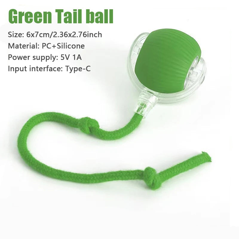 Smart interactive Rolling Ball motion activated Interactive Toy Cat Training Imitate Mouse Tail
