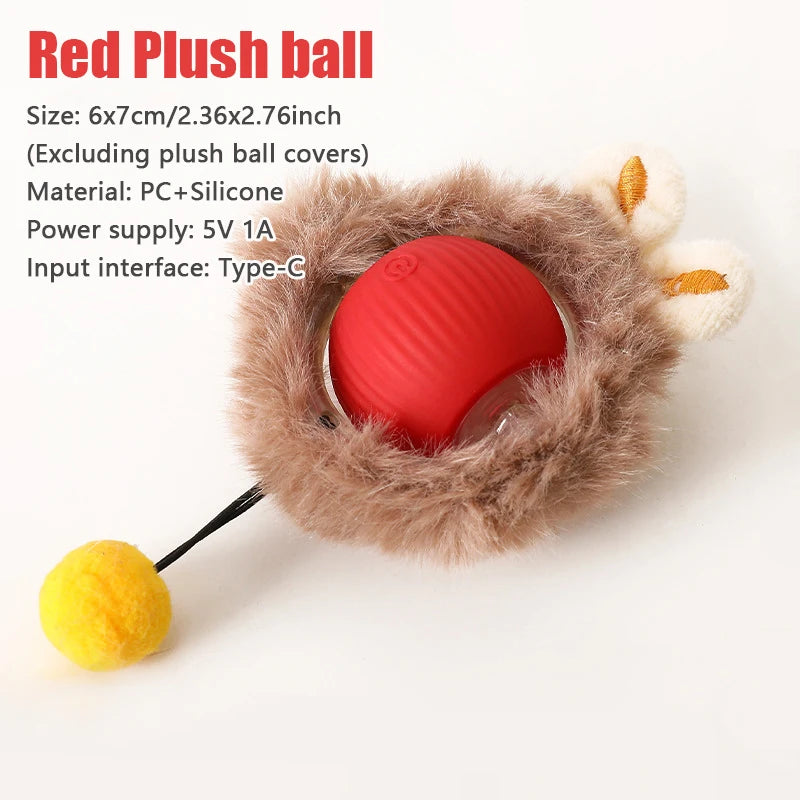 Smart interactive Rolling Ball motion activated Interactive Toy Cat Training Imitate Mouse Tail