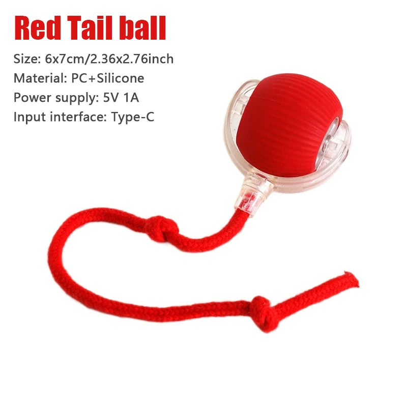 Smart interactive Rolling Ball motion activated Interactive Toy Cat Training Imitate Mouse Tail