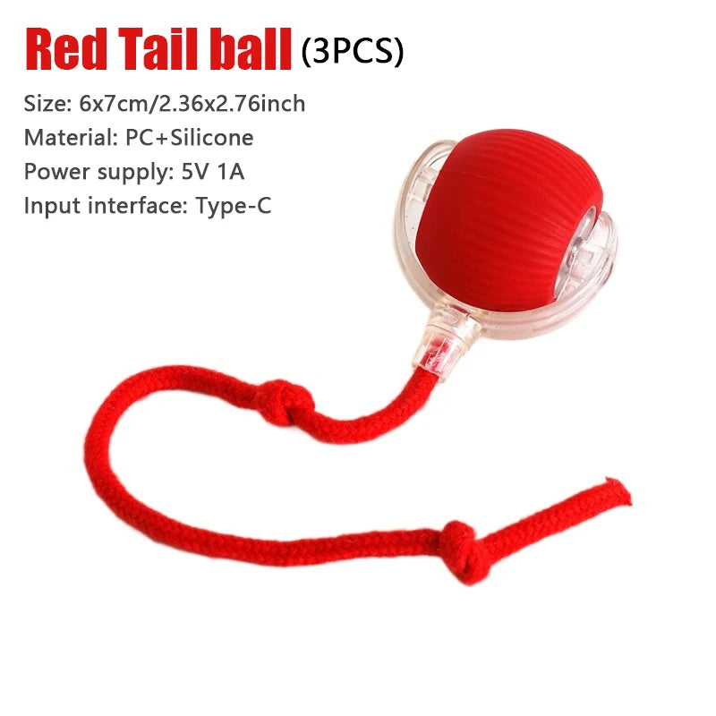 Smart interactive Rolling Ball motion activated Interactive Toy Cat Training Imitate Mouse Tail